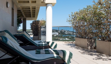Resa estates Ibiza penthouse 3 bedrooms for sale 2021 real estate views sea Botafoch sunbeds.jpg
